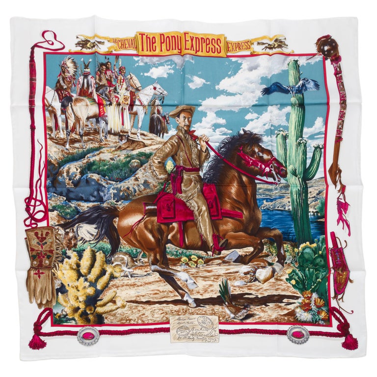 Hermès Silk Pony Express Scarf by Oliver