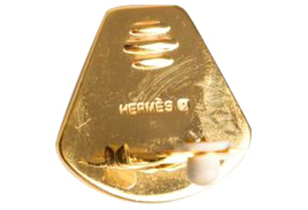 Hermès Green Bouquet Enamel Earrings