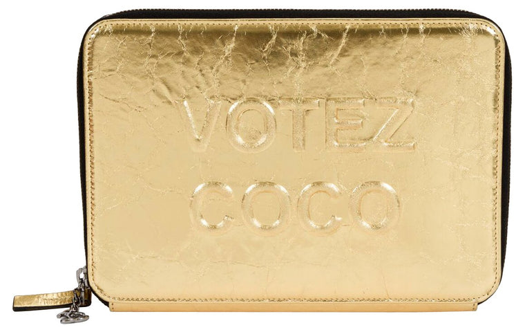 Chanel Votez Coco Gold Clutch