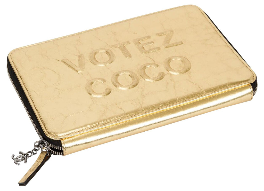 Chanel Votez Coco Gold Clutch