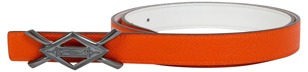 Hermès Rare Tuareg Silver Orange Belt