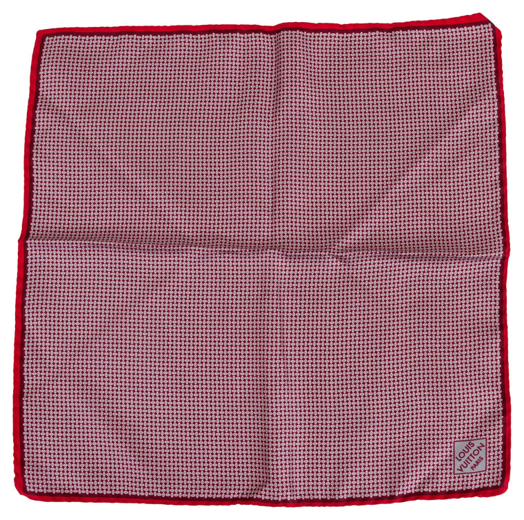 Louis Vuitton Red Silk Pocket Scarf