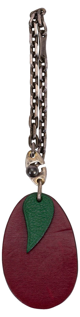 Hermès Leather Plum Charm