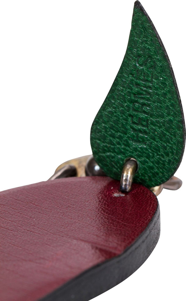 Hermès Leather Plum Charm