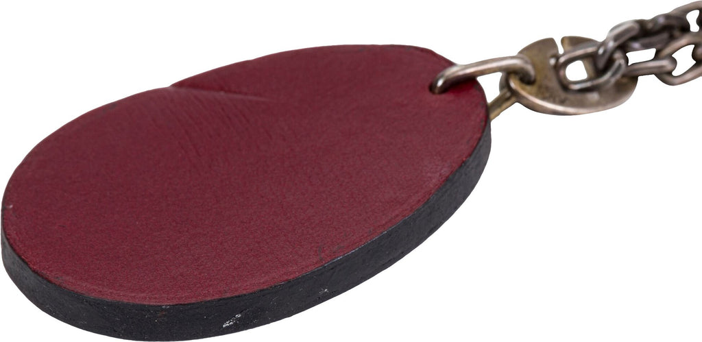 Hermès Leather Plum Charm