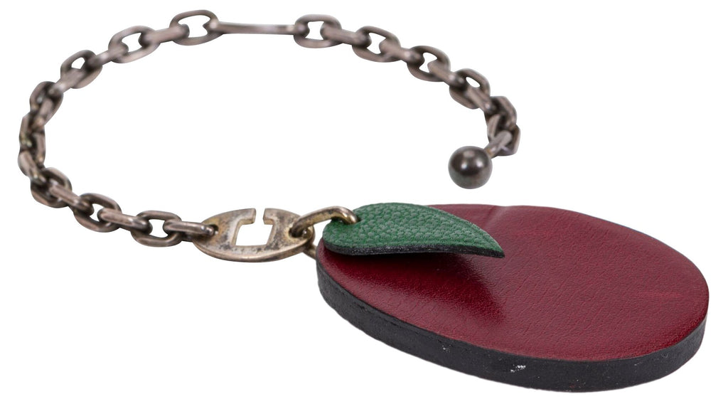 Hermès Leather Plum Charm