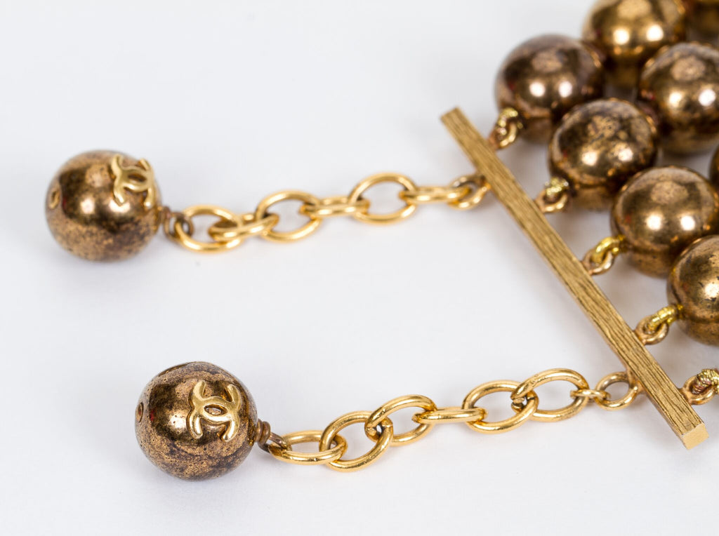 Chanel Multi-Strand Bronze Bracelet