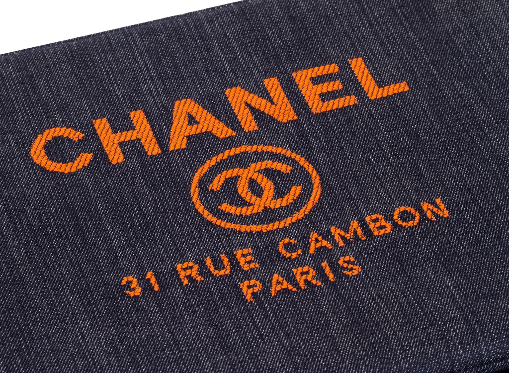 Chanel Large Denim Clutch