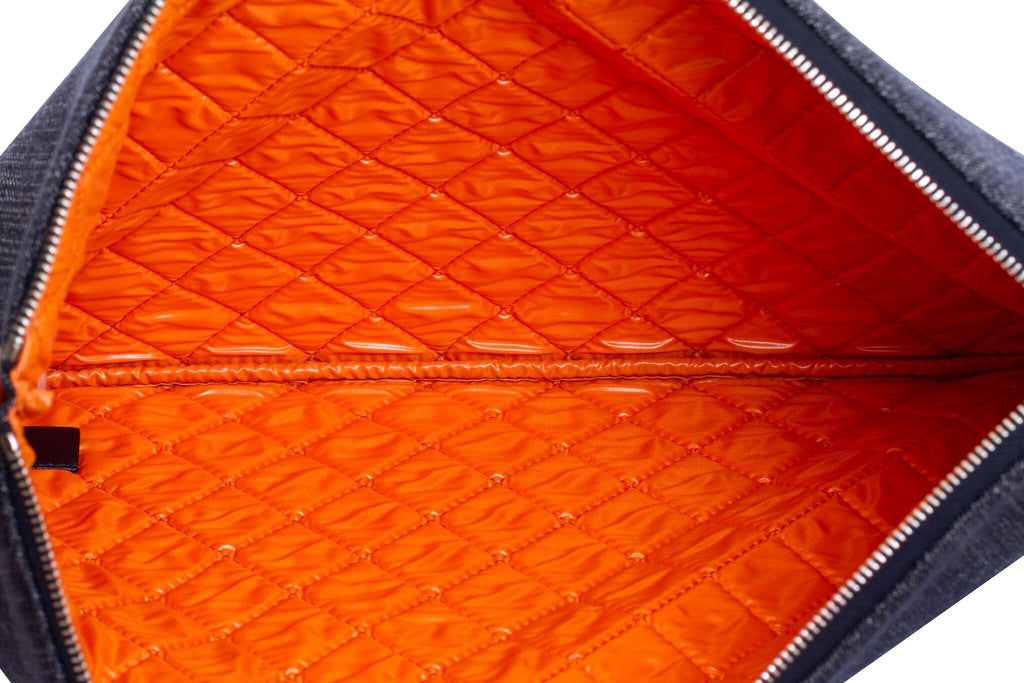 Chanel Large Denim Clutch