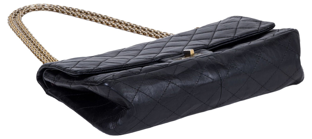 Chanel Reissue Black Gold Jumbo Flap Bag
