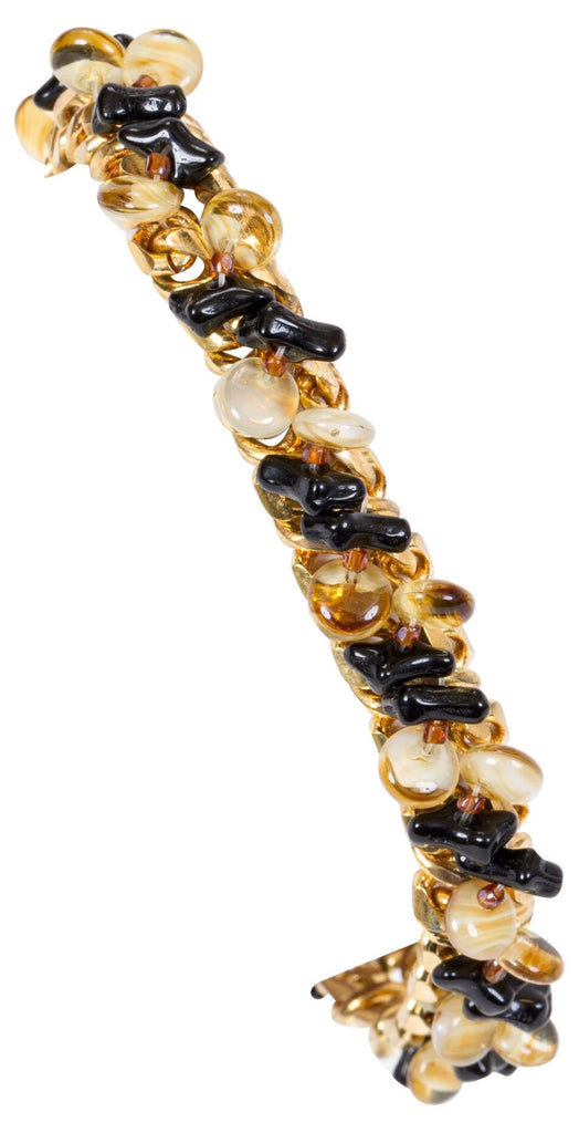 Chanel Glass & Gold Bracelet