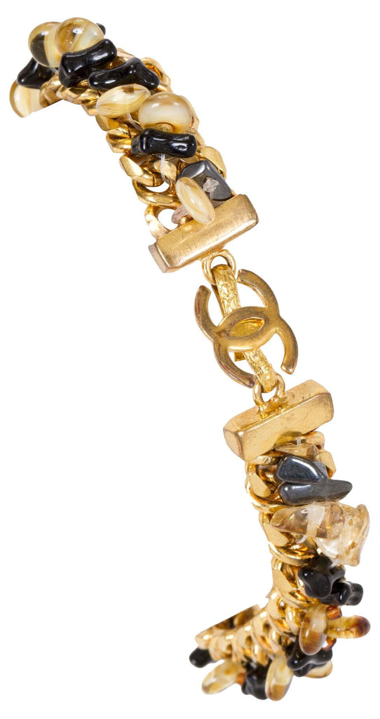Chanel Glass & Gold Bracelet