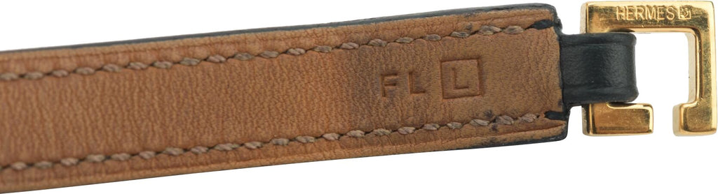 Hermès Black & Gold Double Bracelet