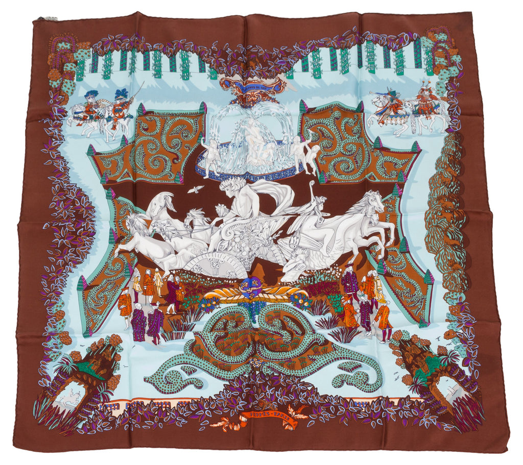 Hermès Le Paradis du Roy Scarf