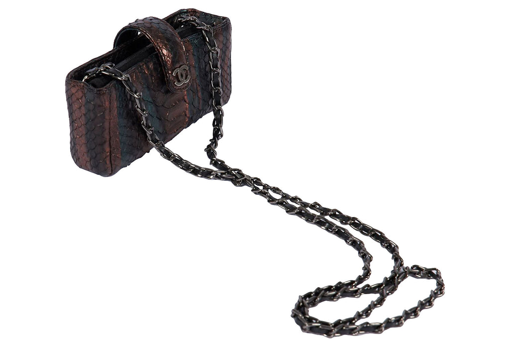 Chanel Iridescent Python Mini Cross-Body