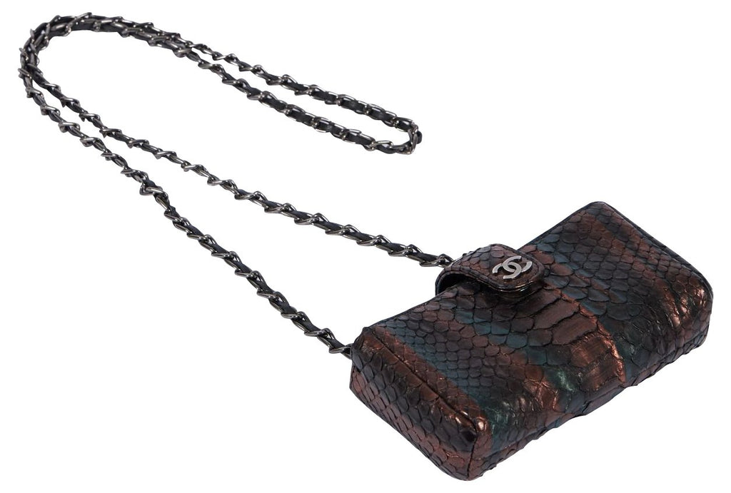 Chanel Iridescent Python Mini Cross-Body