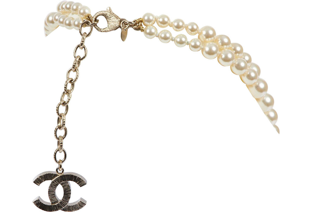 Chanel Two-Strand Faux-Pearl Necklace