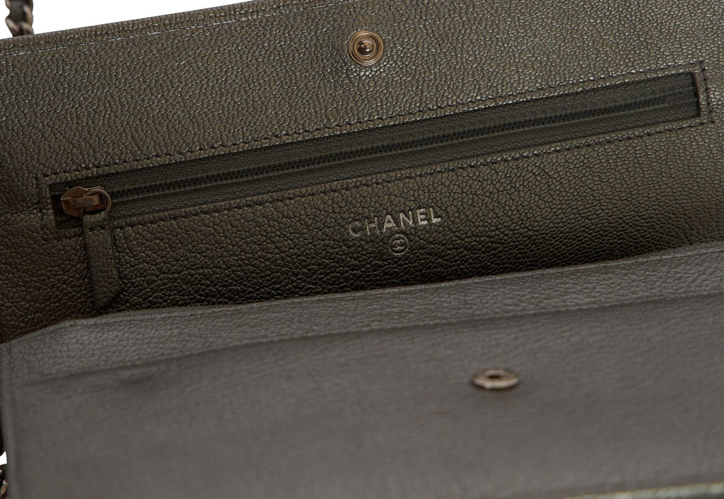 Chanel Platinum Sevruga Crossbody Bag