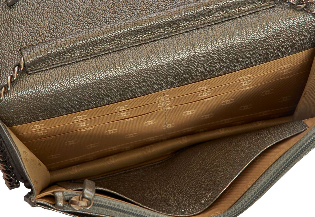 Chanel Platinum Sevruga Crossbody Bag