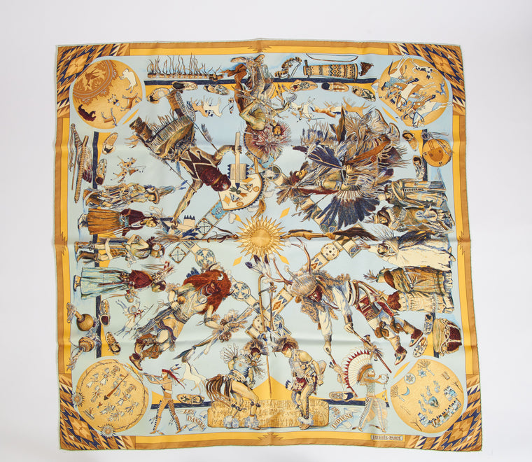 Hermès Dances des Indiennes Scarf