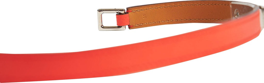 Hermès Rouge Pivoine Double Bracelet