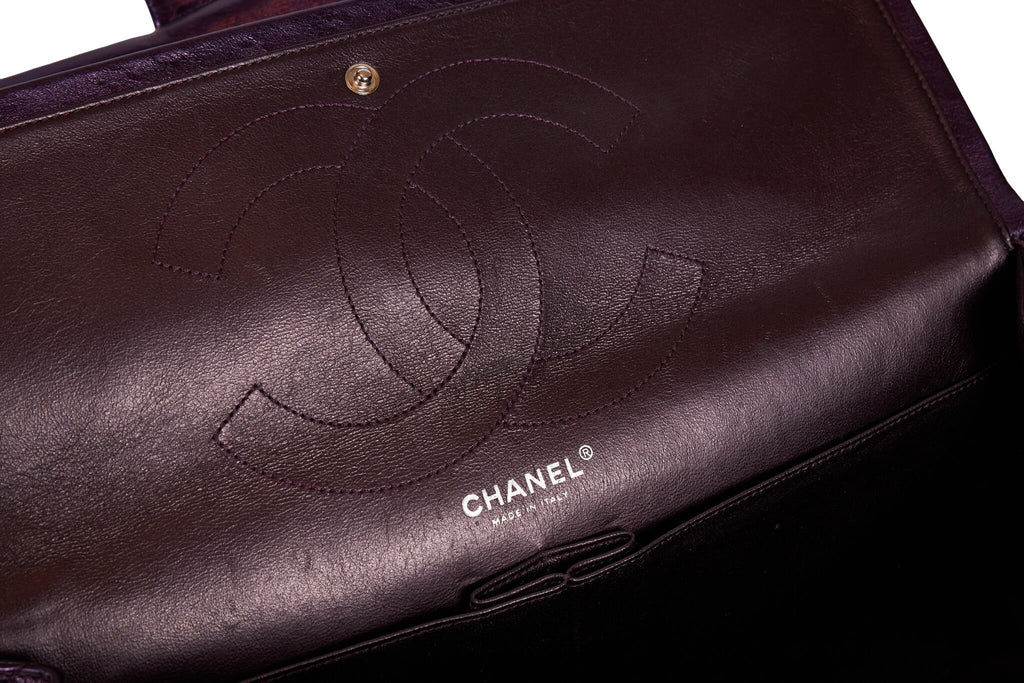Chanel Purple Metallic Maxi Reissue Flap