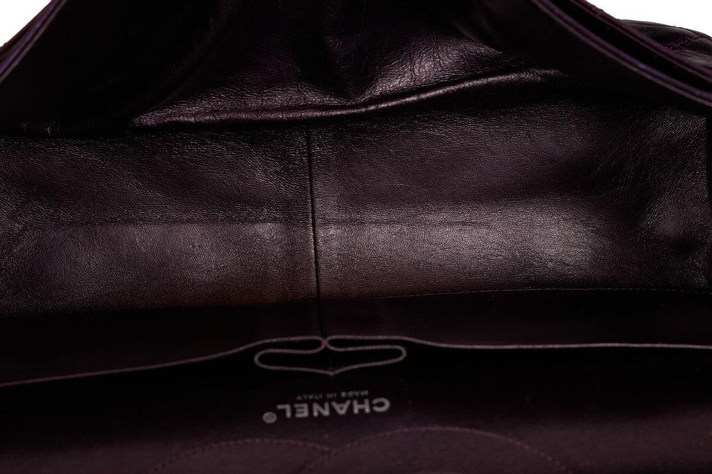 Chanel Purple Metallic Maxi Reissue Flap