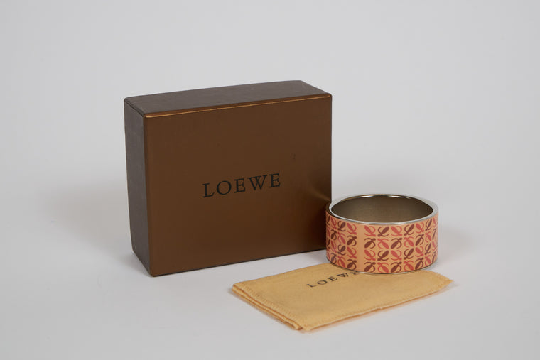 Loewe Enamel Wide Bangle Bracelet