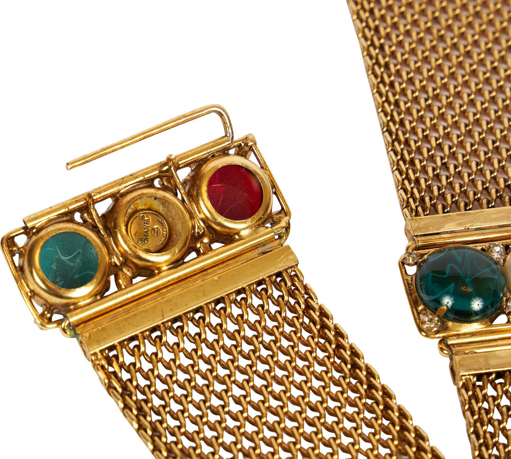 Chanel Rare Gripoix 70s Mesh Belt