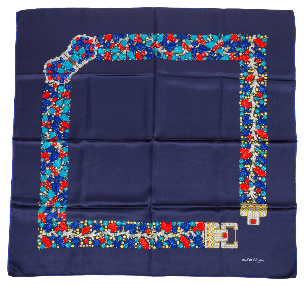 Cartier Silk Twill Jewel Scarf