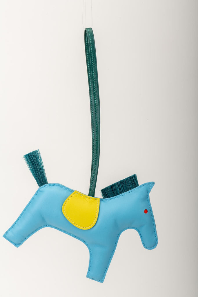 Hermès Grigri GM Rodeo Charm Turquoise