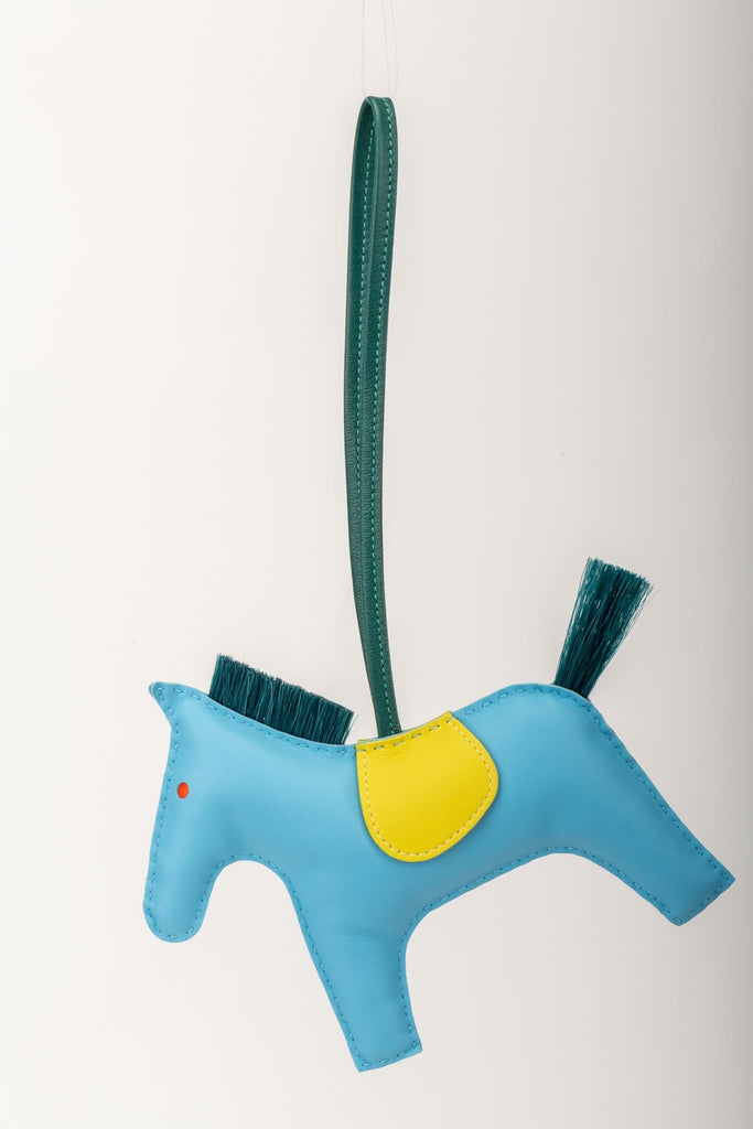 Hermès Grigri GM Rodeo Charm Turquoise