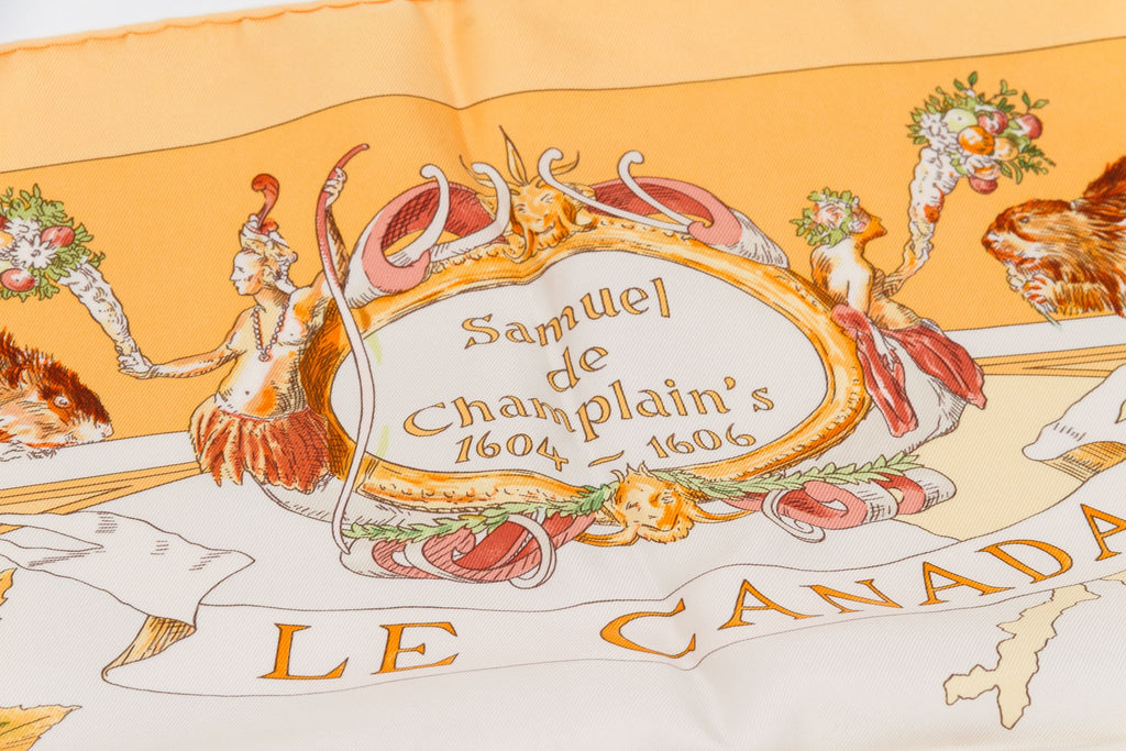 Hermès Le Canada Collectible Silk  Scarf