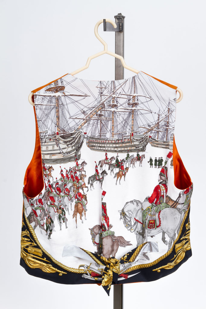 Hermès Lambskin Vest and Pants Set