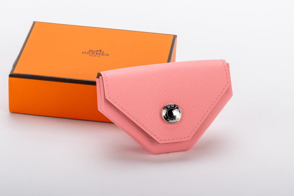 Hermes Verso Pink Green Coin Case BNIB
