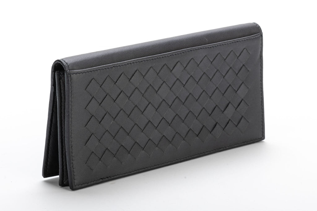 Bottega Intrecciato Gray Wallet Unisex