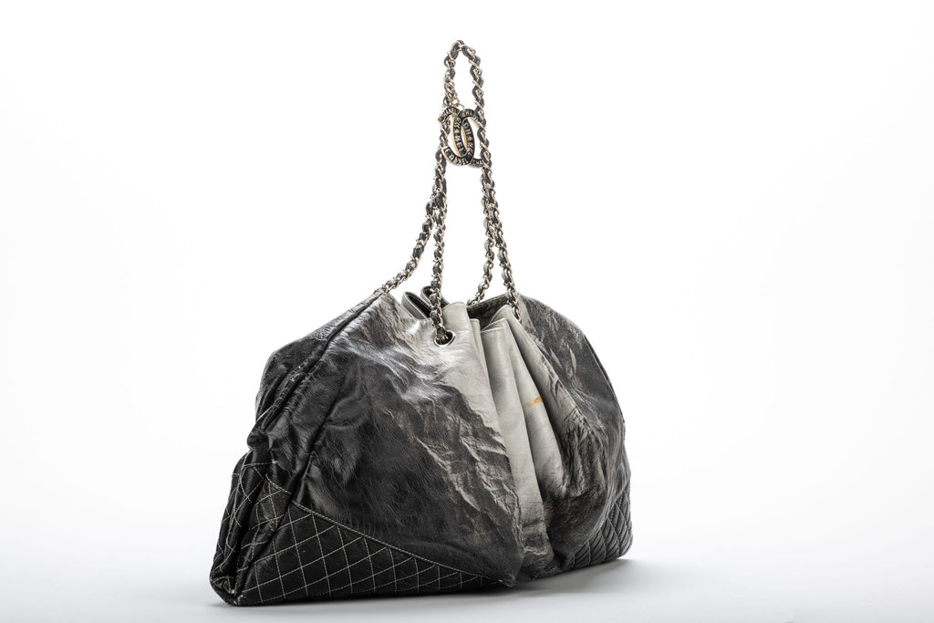 Chanel Degrade' Patent LG Shoulder Bag