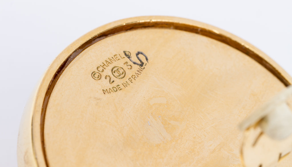 Chanel Oversize Pearl Clover Earrings