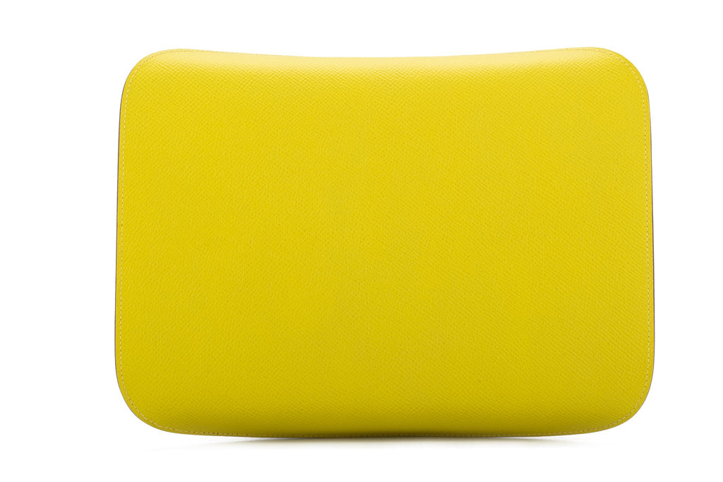 Hermès Lemon Yellow Epsom Clutch
