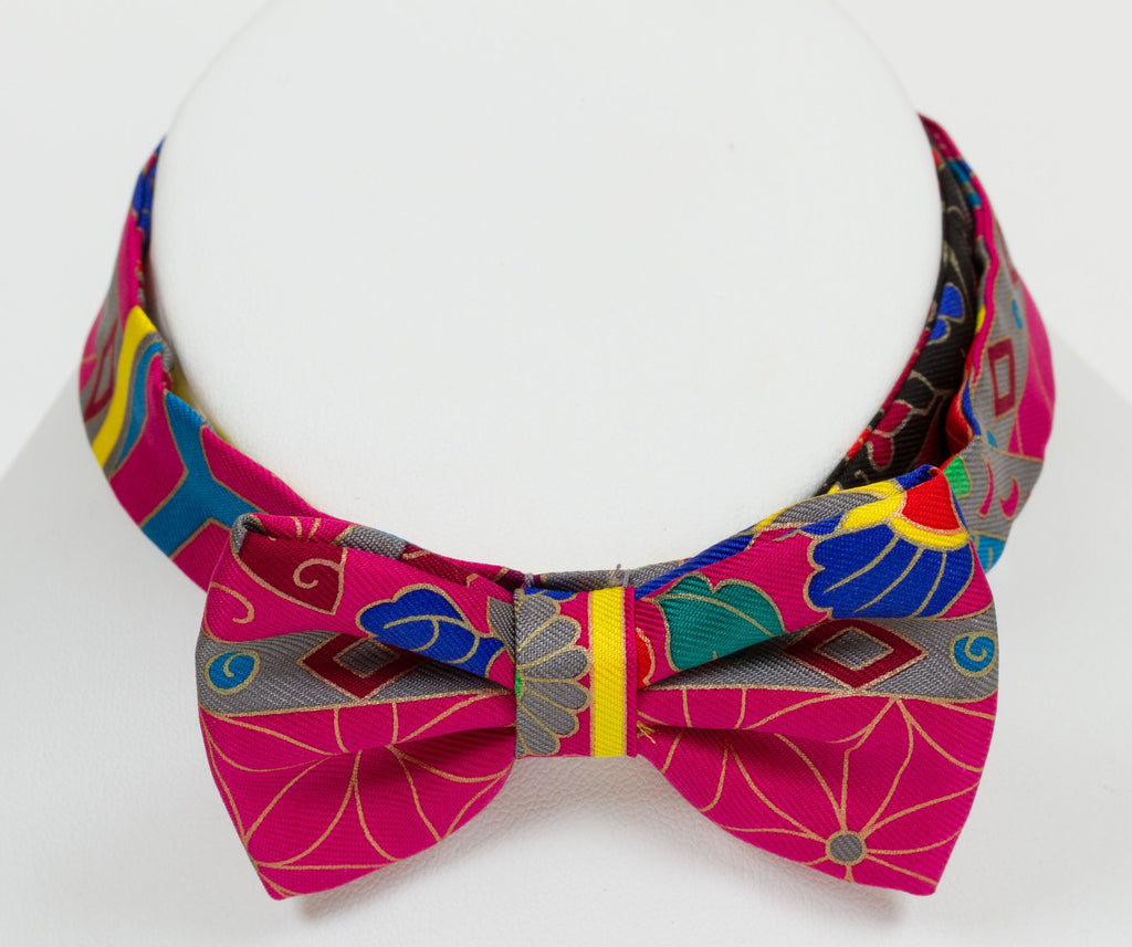 Hermès Pink Silk Papillon & Bracelet NIB