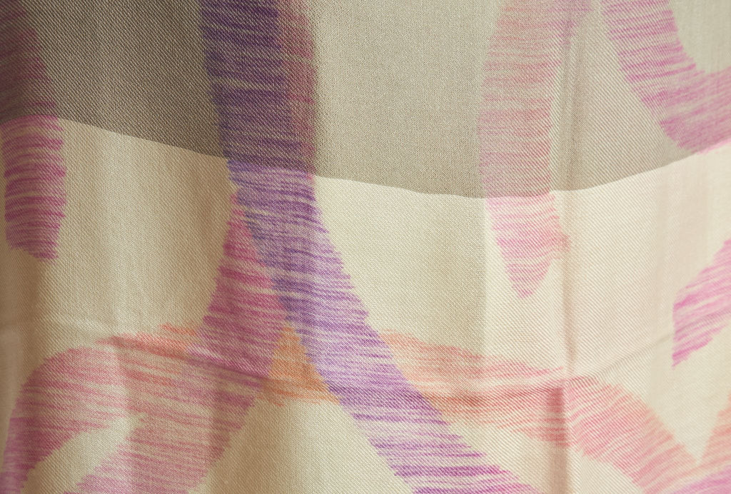 Chanel New Cashmere Cream Logo Shawl