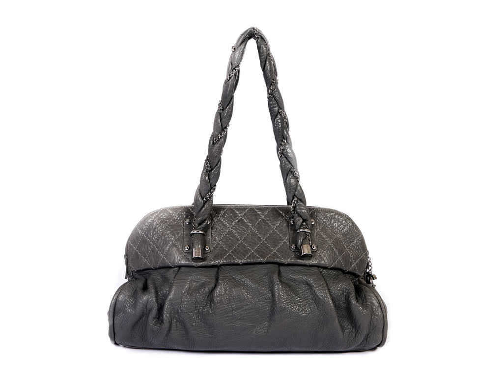 Chanel Gray Distressed Large Tote