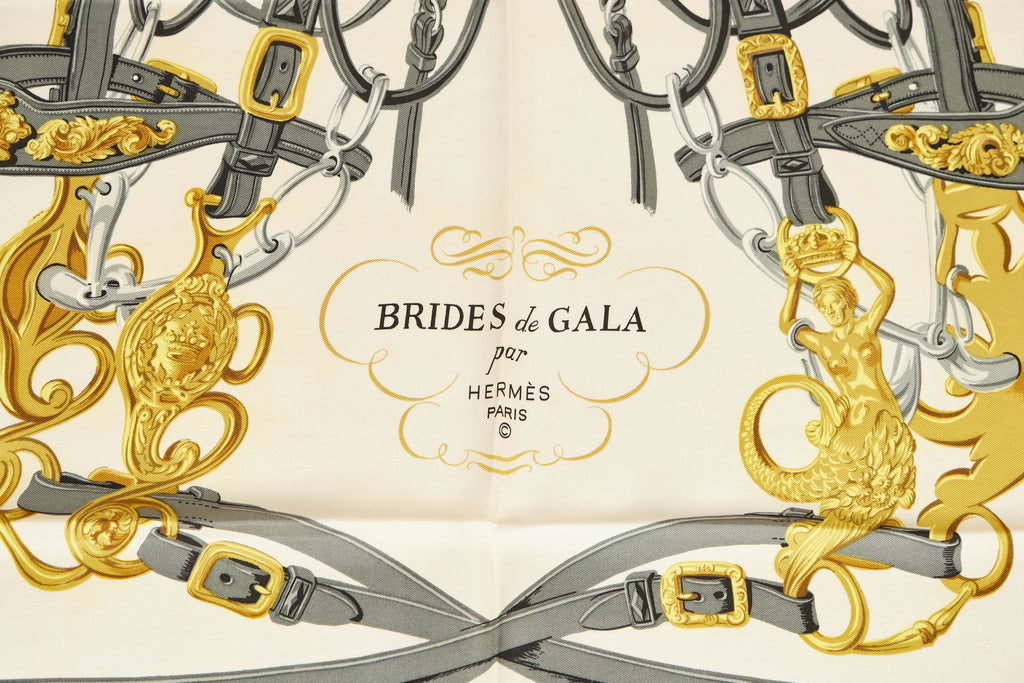 Hermès Red Brides de Gala Scarf