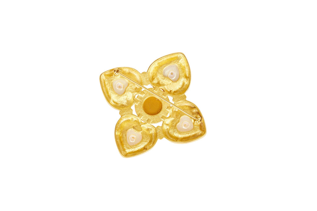 Givenchy 80s Maltese Cross Pin