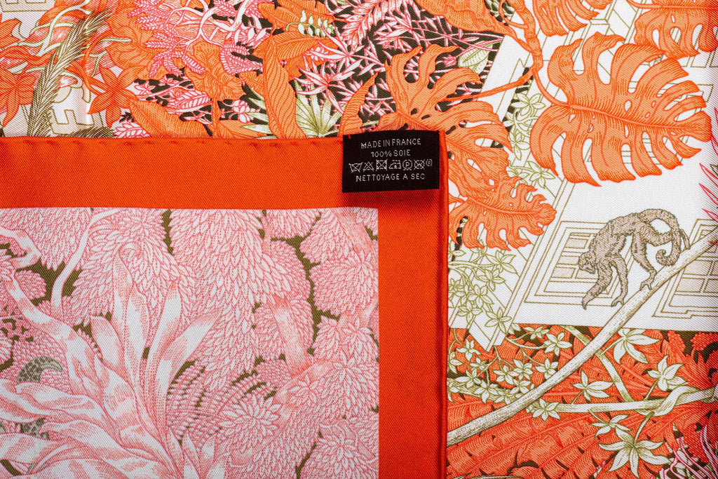 Hermès Tropical Garden Silk Scarf