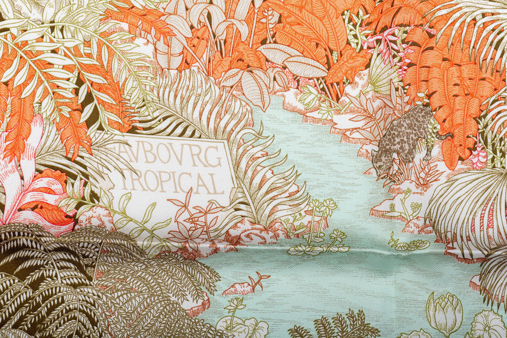Hermès Tropical Garden Silk Scarf