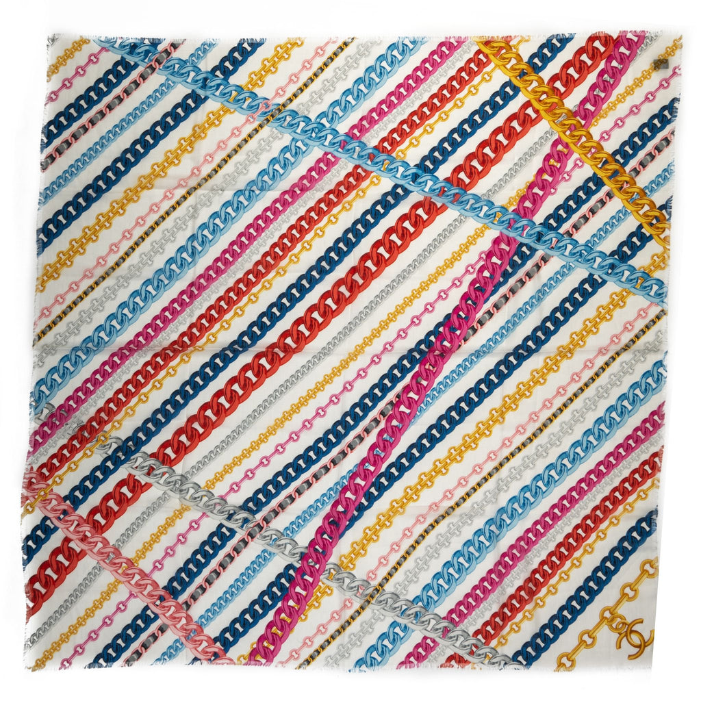 Chanel Cashmere Silk Chains Shawl