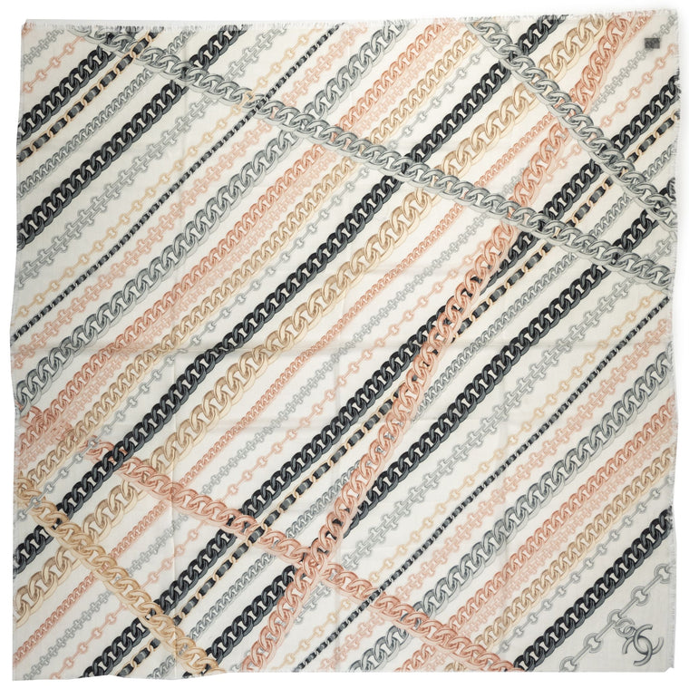 Chanel BN Cashmere Silk Chains Shawl