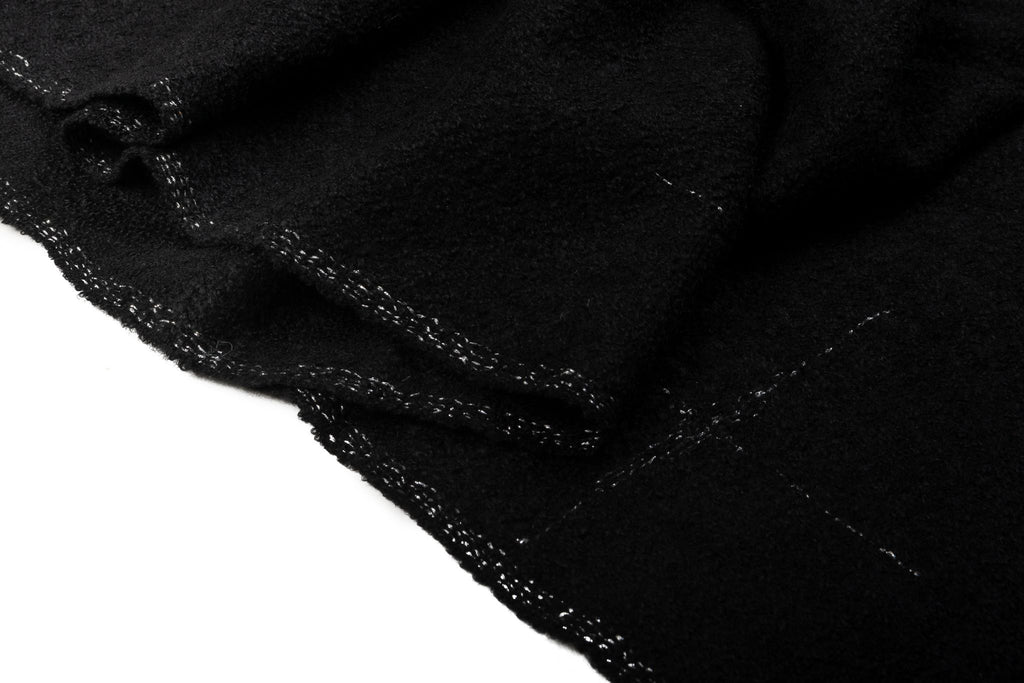 Chanel BN Black & Lurex Cashmere Shawl