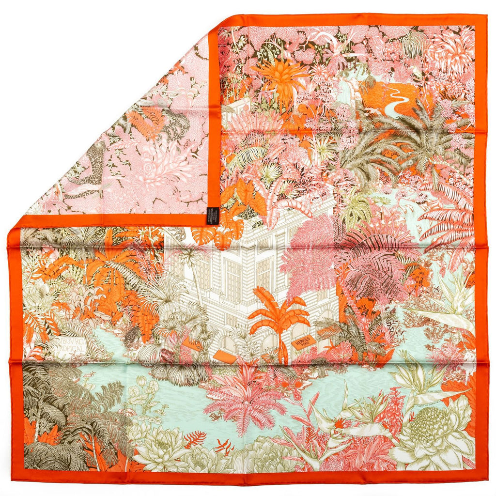 Hermes BNIB Tropical Garden Silk Scarf